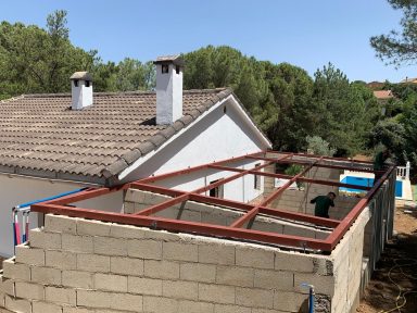 Estructura metálicapara forjado