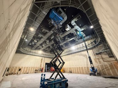 Construcción de plató televisivo